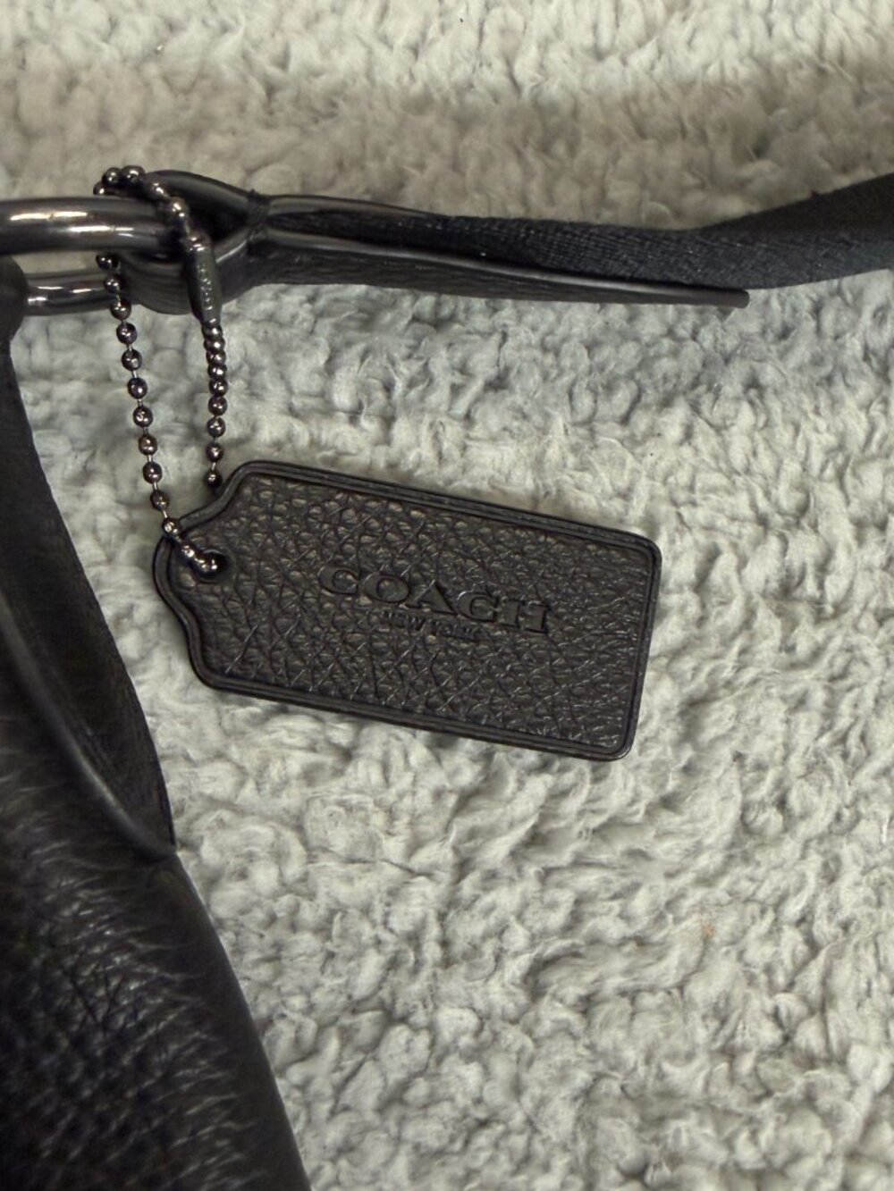 COACH Houston Leather Messenger Bag Black - Picture 3 of 15